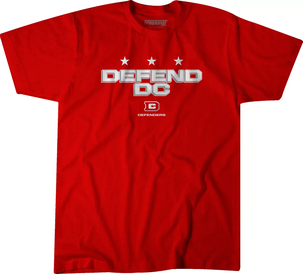 BreakingT Men's UFL D.C. Defenders Defend Red T-Shirt