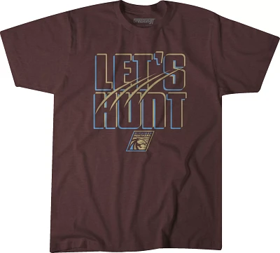 BreakingT Men's UFL Michigan Panthers Let's Hunt Maroon T-Shirt