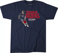 BreakingT Men's UConn Huskies Blue 'Triple-Double Tristen Newton' T-Shirt