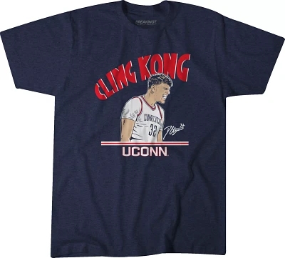 BreakingT Men's UConn Huskies Blue 'Cling Kong' Donovan Clingan Player T-Shirt