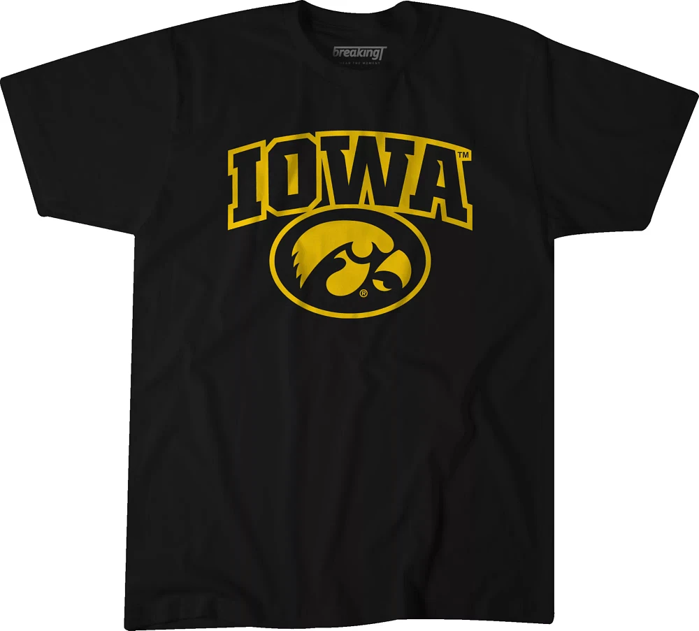 BreakingT Youth Iowa Hawkeyes Black Wordmark T-Shirt