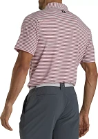 FootJoy Men's Lisle Pinstripe Golf Polo