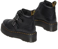 Dr. Martens Women's Devon Flower Buckle Platform Boots