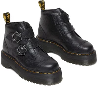 Dr. Martens Women's Devon Flower Buckle Platform Boots