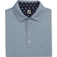 FootJoy Men's Texture Print Stretch Pique Golf Shirt