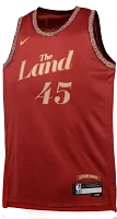 Nike Youth 2023-24 City Edition Cleveland Cavaliers Donovan Mitchell #45 Red Swingman Jersey