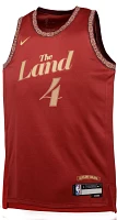 Nike Youth 2023-24 City Edition Cleveland Cavaliers Evan Mobley #4 Red Swingman Jersey