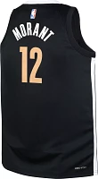 Nike Youth 2023-24 City Edition Memphis Grizzlies Ja Morant #12 Black Swingman Jersey