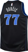 Nike Youth 2023-24 City Edition Dallas Mavericks Luka Doncic #77 Black Swingman Jersey