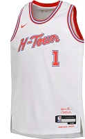 Nike Youth 2023-24 City Edition Houston Rockets Jabari Smith Jr. #1 White Swingman Jersey