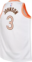 Nike Youth 2023-24 City Edition San Antonio Spurs Keldon Johnson #3 White Swingman Jersey