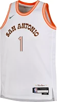 Nike Youth 2023-24 City Edition San Antonio Spurs Victor Wembanyama #1 Swingman Jersey