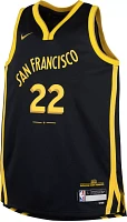 Nike Youth 2023-24 City Edition Golden State Warriors Andrew Wiggins #22 Black Swingman Jersey