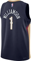 Nike Youth New Orleans Pelicans Zion Williamson #1 Navy Swingman Jersey