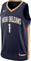 Nike Youth New Orleans Pelicans Zion Williamson #1 Navy Swingman Jersey