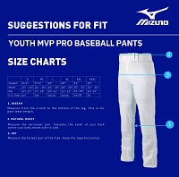 Mizuno Boys' MVP Pro Baseball Pants