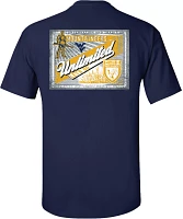 New World Graphics Men's West Virginia Mountaineers Blue Ducks Unlimited Label T-Shirt