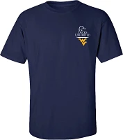 New World Graphics Men's West Virginia Mountaineers Blue Ducks Unlimited Label T-Shirt