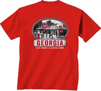 New World Graphics Men's Georgia Bulldogs Red Eastbound T-Shirt