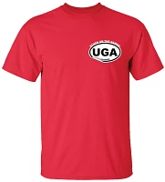 New World Graphics Men's Georgia Bulldogs Red Stickers T-Shirt