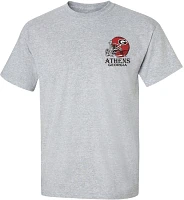 New World Graphics Men's Georgia Bulldogs Grey Vintage Map T-Shirt