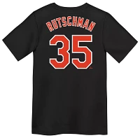 Nike Little Kids' Baltimore Orioles Adley Rutschman #35 Black Home T-Shirt