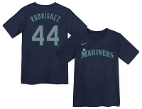 Nike Little Kids' Seattle Mariners Julio Rodríguez #44 Navy T-Shirt