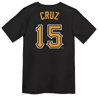 Nike Little Kids' Pittsburgh Pirates Oneil Cruz #15 Black T-Shirt