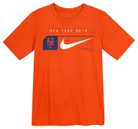 Nike Little Kids' New York Mets Orange Swoosh Lock T-Shirt