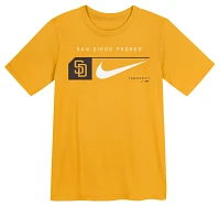 Nike Little Kids' San Diego Padres Yellow Swoosh Lock T-Shirt