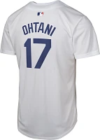 Nike Youth Los Angeles Dodgers Shohei Ohtani #17 White Game Cool Base Jersey