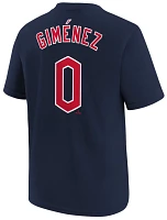 Nike Youth Cleveland Guardians Andrés Giménez #0 Navy Home T-Shirt