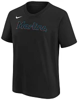 Nike Youth Miami Marlins Jazz Chisholm Jr. #2 Black Home T-Shirt