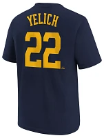 Nike Youth Milwaukee Brewers Christian Yelich #22 Navy Home T-Shirt