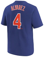 Nike Youth New York Mets Francisco Alvarez #4 Blue Home T-Shirt