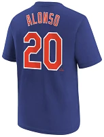 Nike Youth New York Mets Pete Alonso #20 Blue Home T-Shirt