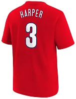 Nike Youth Philadelphia Phillies Bryce Harper #3 Red Home T-Shirt