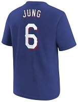 Nike Youth Texas Rangers Josh Jung #6 Blue Home T-Shirt