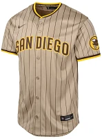 Nike Youth Replica San Diego Padres Manuel Machado #13 Khaki Alternate Cool Base Jersey