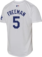 Nike Youth Los Angeles Dodgers Freddie Freeman #5 White Limited Vapor Jersey