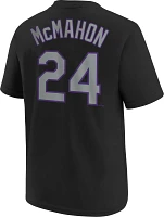 Nike Youth Colorado Rockies Ryan McMahon #24 Black T-Shirt