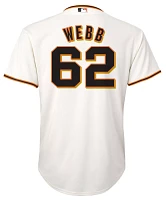 Nike Youth San Francisco Giants Logan Webb #62 White Home Cool Base Jersey