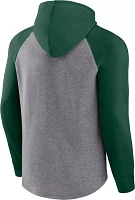 NCAA Men's Miami Hurricanes Grey Raglan Pullover Hoodie