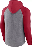 NCAA Men's Oklahoma Sooners Grey Raglan Pullover Hoodie