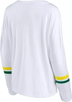 NCAA Women's Oregon Ducks White Iconic Long Sleeve T-Shirt