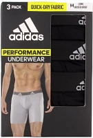 adidas Men's Performance Long Boxer Briefs – 3 Pack