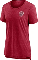 NCAA Women's Oklahoma Sooners Crimson Softball Marita Hynes Field Tri-Blend T-Shirt