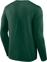 NHL Minnesota Wild Graphic Sleeve Hit Green Long Sleeve Shirt