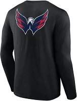 NHL Washington Capitals Shoulder Patch Black T-Shirt