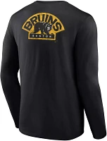 NHL Boston Bruins Shoulder Patch Black T-Shirt